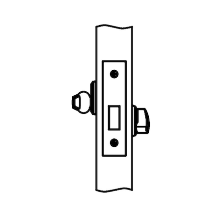 Corbin Russwin Single Cylinder, Less Cylinder, Bright Brass DL4113 605 LC